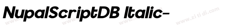 NupalScriptDB Italic字体转换 NupalScriptDB Italic字体转换